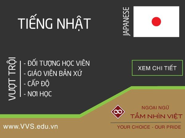 Trung tâm đào tạo tiếng Nhật - Ngoại ngữ Tầm Nhìn Việt