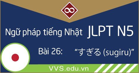 Ngữ pháp tiếng Nhật JLPT N5 - sugiru