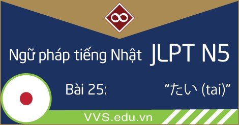 Ngữ pháp tiếng Nhật JLPT N5 - tai