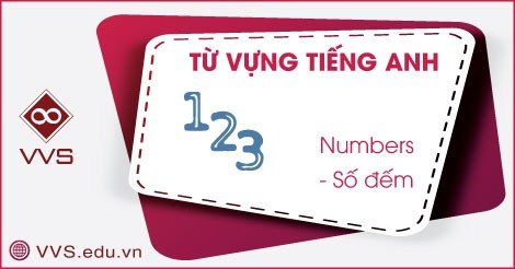 Từ vựng tiếng Anh về số đếm - VVS