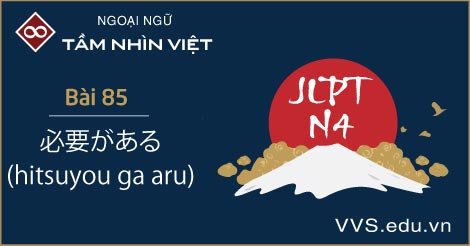 Bài 85 - ngữ pháp tiếng Nhật JLPT N4 - hitsuyou ga aru