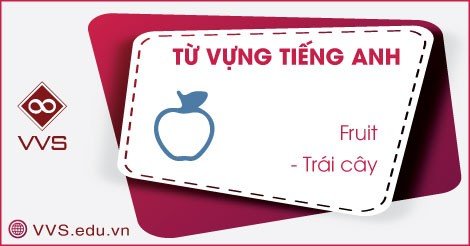 Từ vựng tiếng Anh về trái cây - VVS