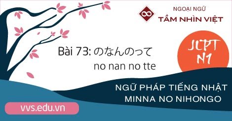 Bài-73-Ngữ-pháp-tiếng-Nhật-JLPT-N1-no-nan-no-tte